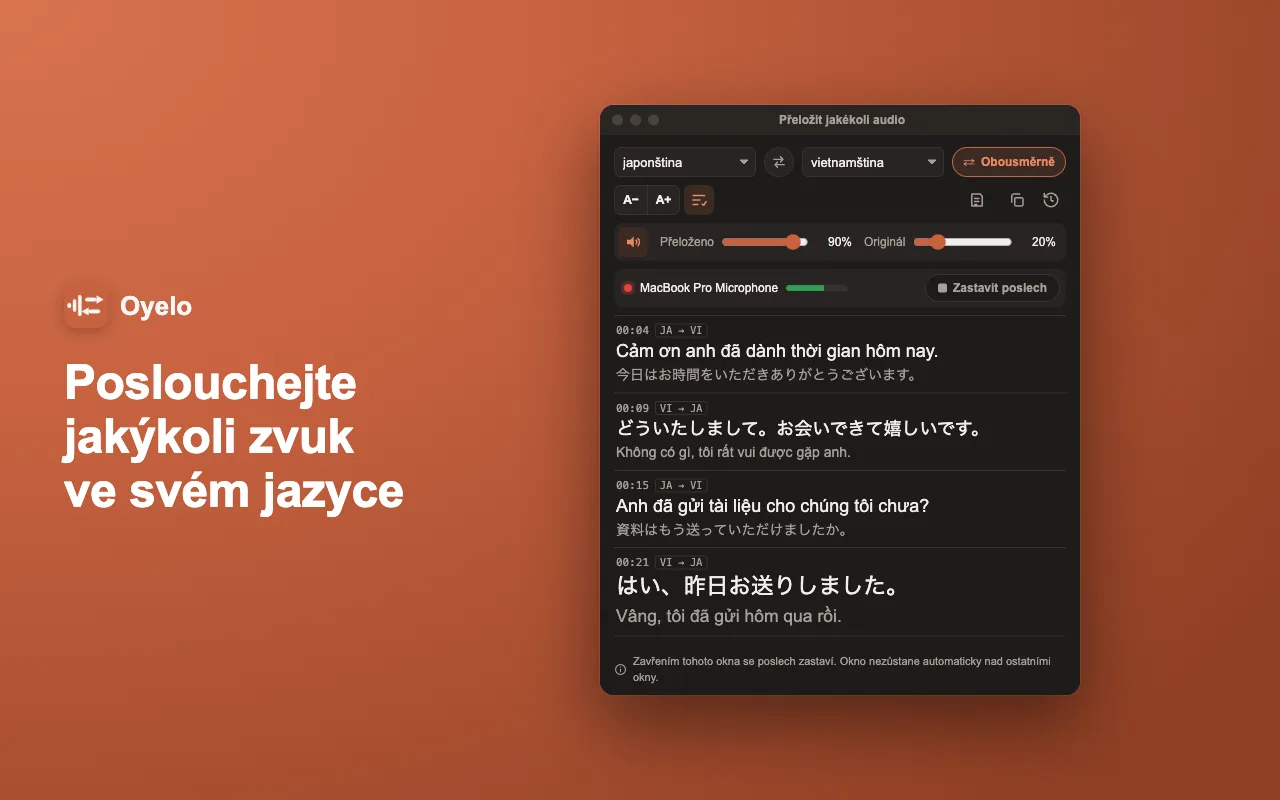 Poslouchejte jakýkoli zvuk ve svém jazyce