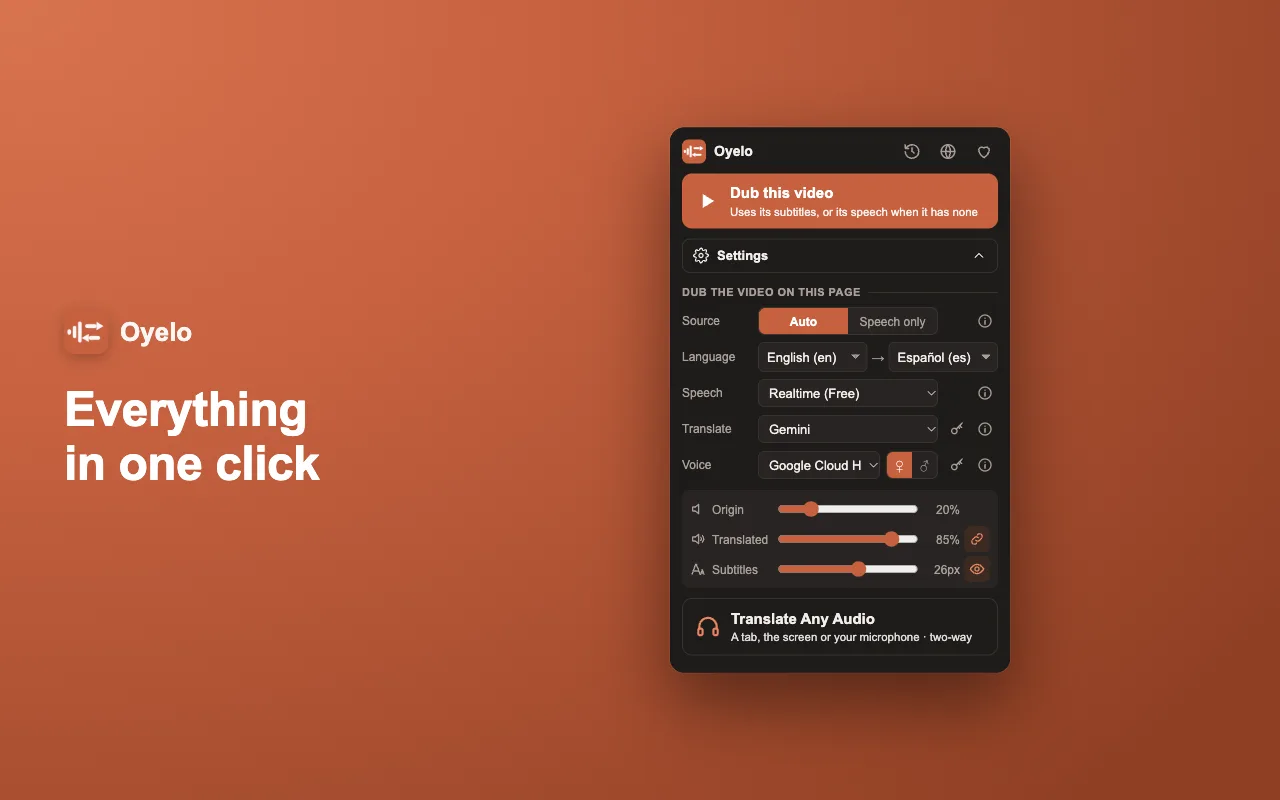 Everything in one click
