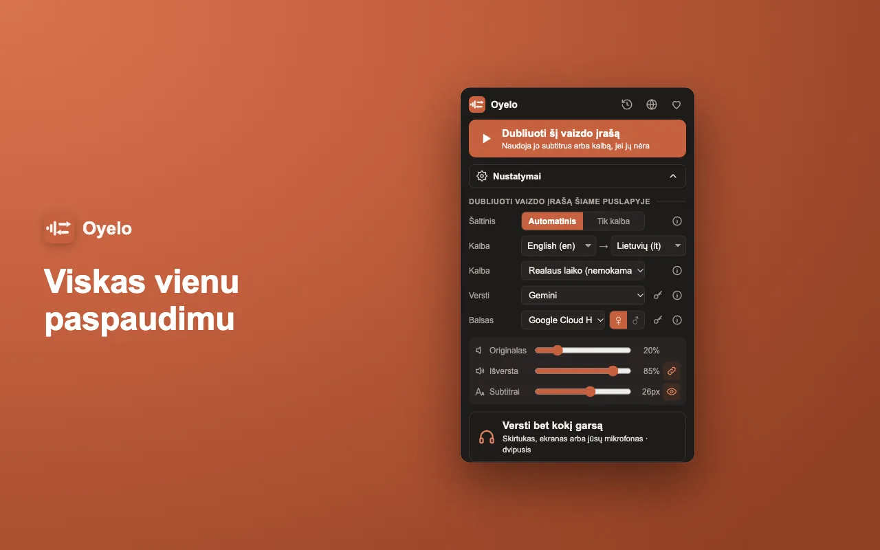 Viskas vienu paspaudimu