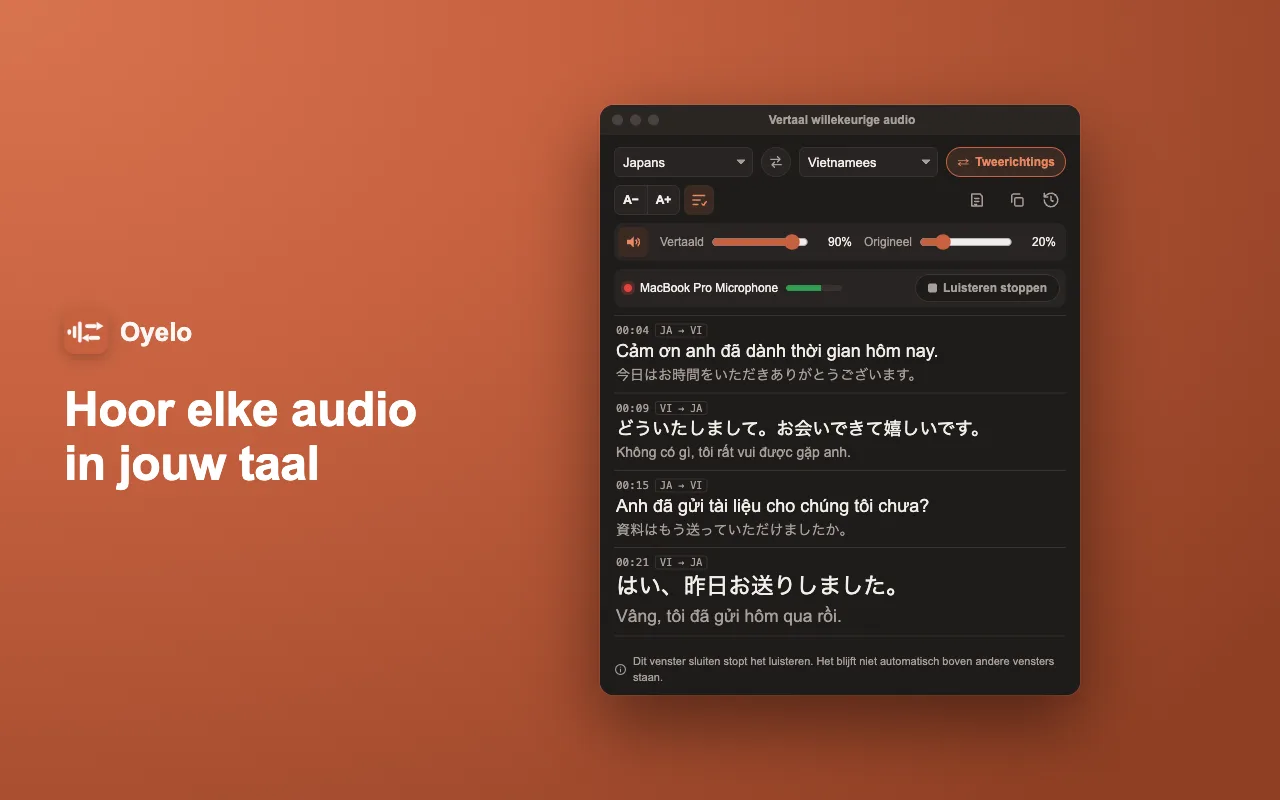 Hoor elke audio in jouw taal
