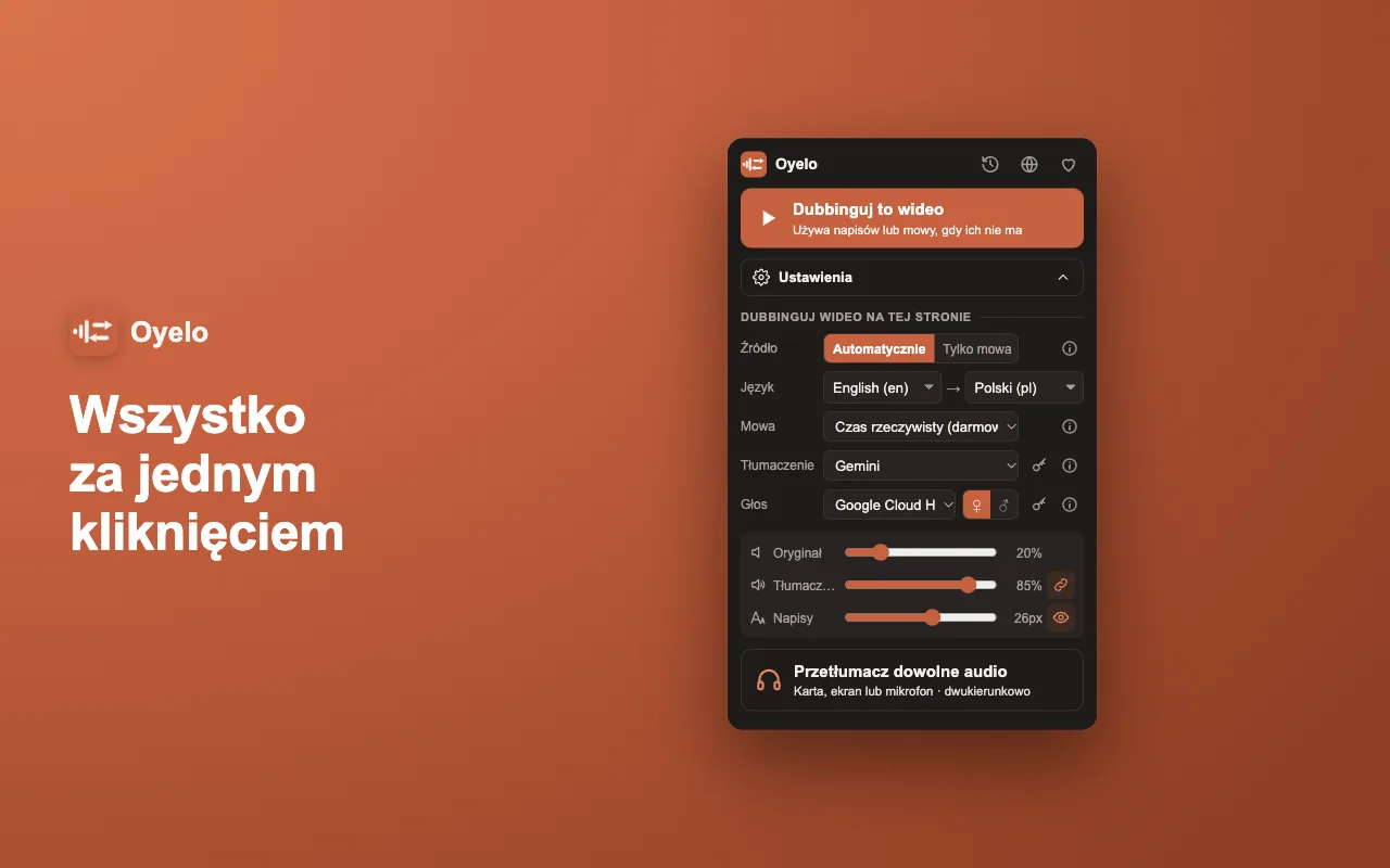 Wszystko za jednym kliknięciem