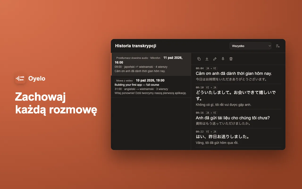 Zachowaj każdą rozmowę