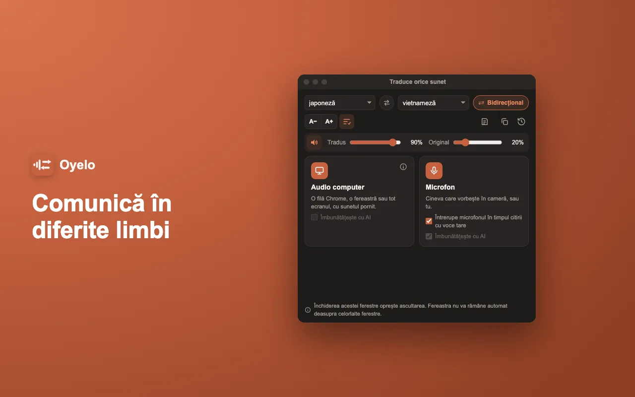 Comunică în diferite limbi
