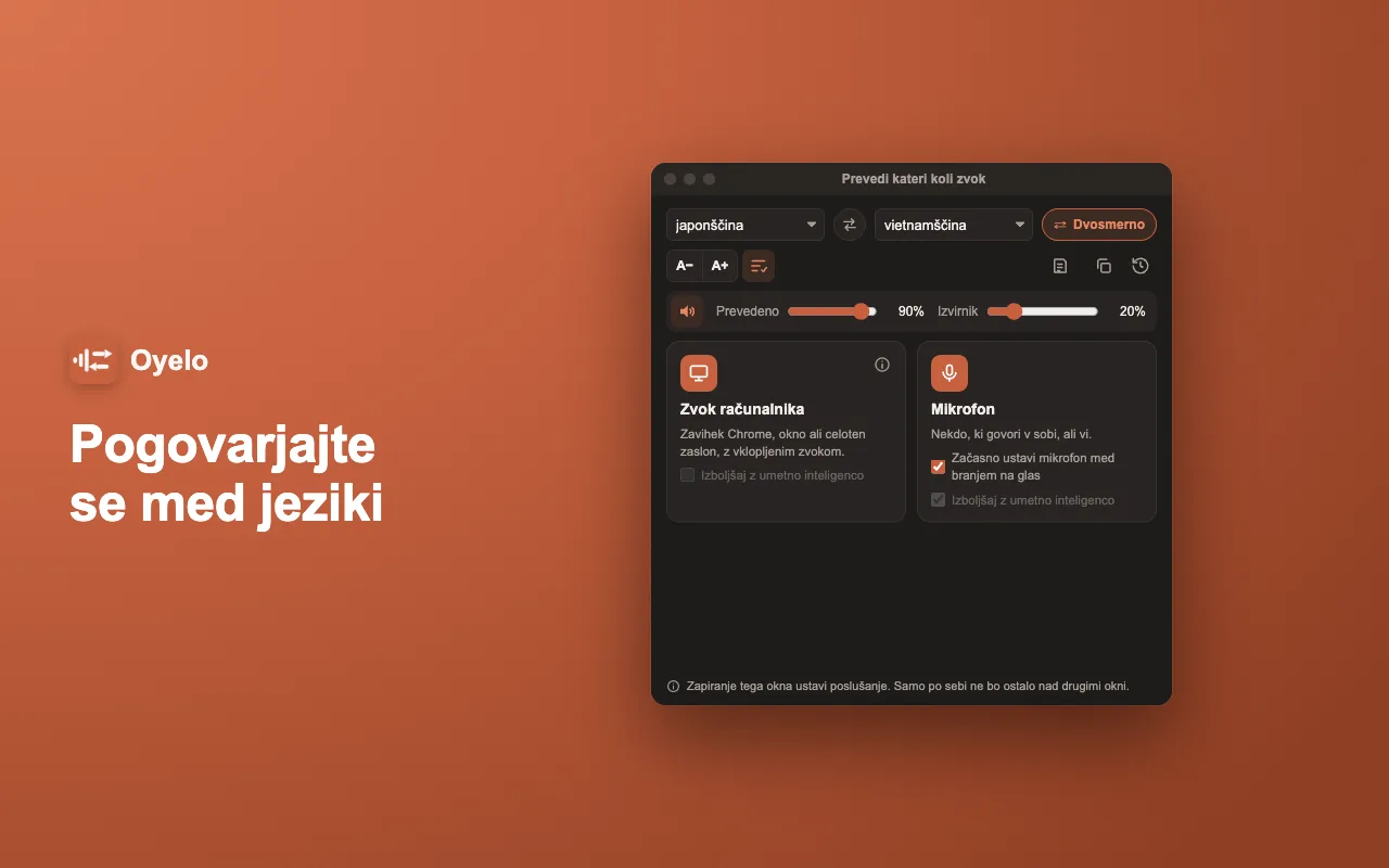 Pogovarjajte se med jeziki