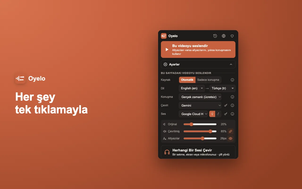 Her şey tek tıklamayla